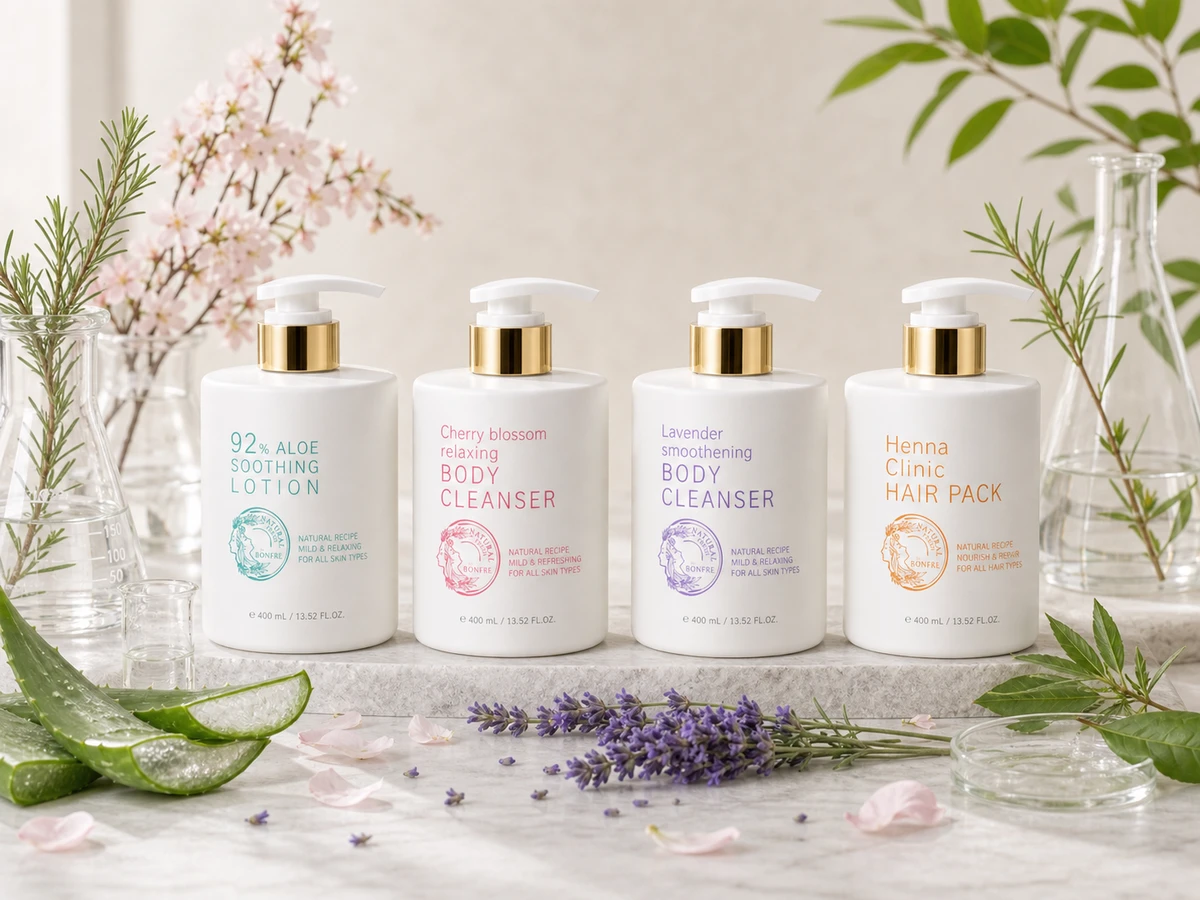 Bonfre-inspired product campaign visual